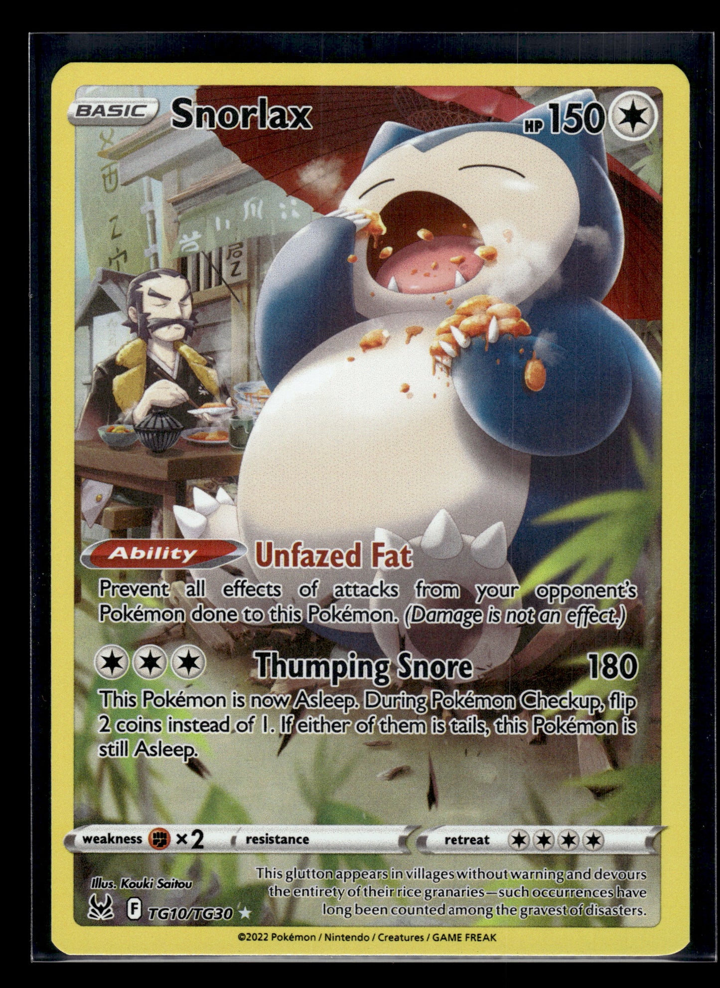 Snorlax #TG10/TG30 Lost Origin Trainer Gallery VLP