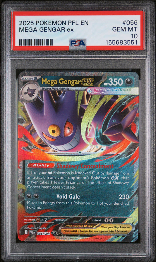 PSA 10 Mega Gengar ex #056 Phantasmal Flames