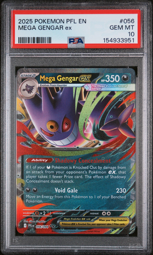 PSA 10 Mega Gengar ex #056 Phantasmal Flames