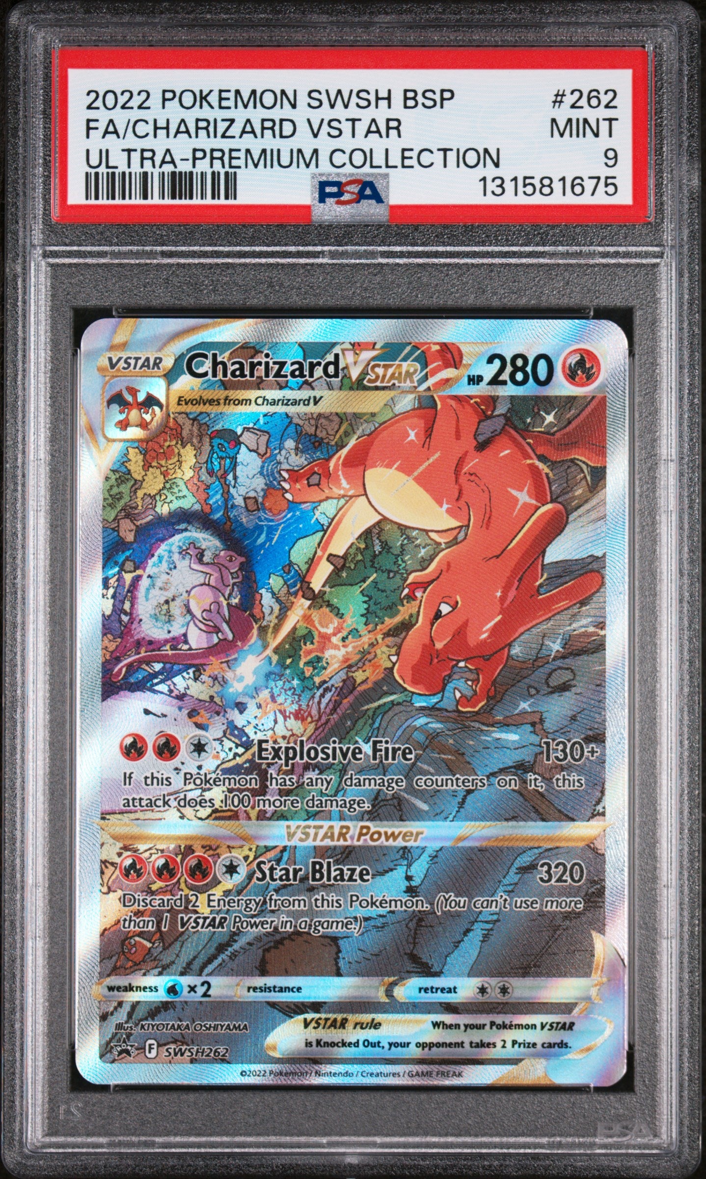 PSA 9 Charizard VSTAR #262 SWSH UPC Promo