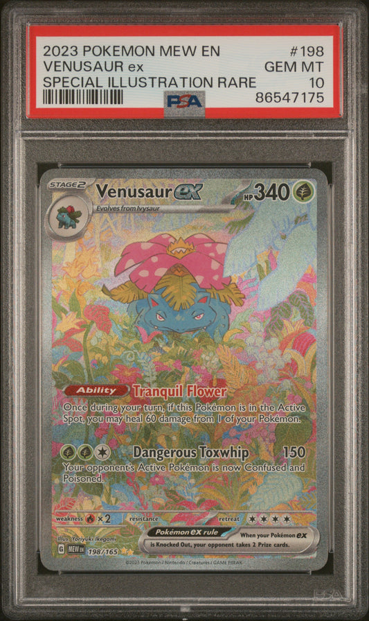 PSA 10 Venusaur ex #198 Scarlet & Violet 151