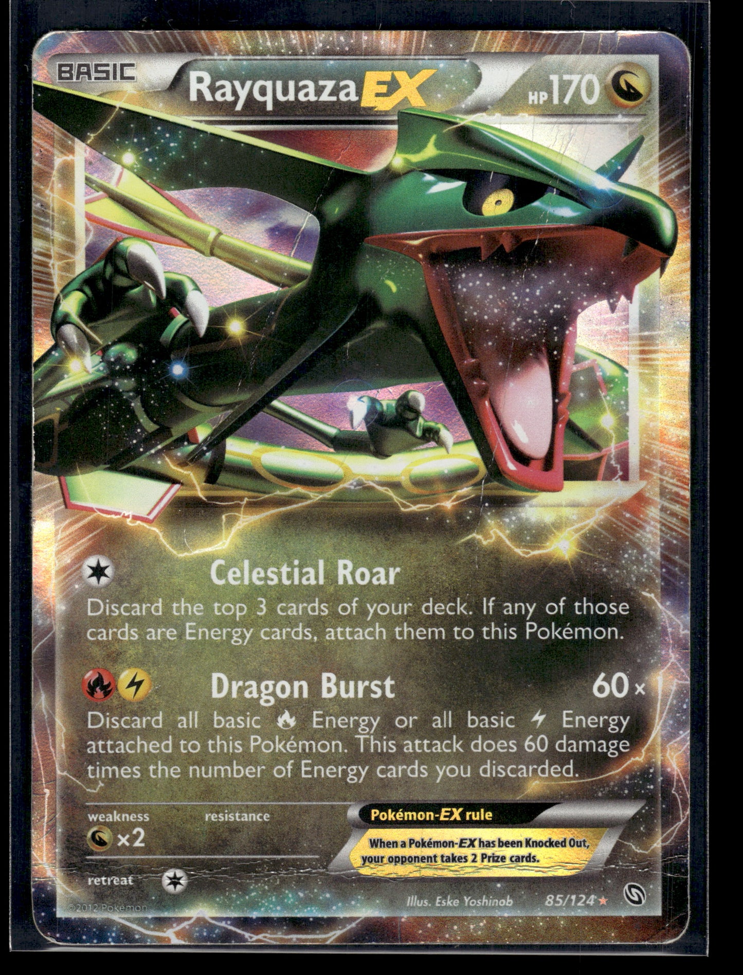 Rayquaza EX #85/124 Dragons Exalted HP