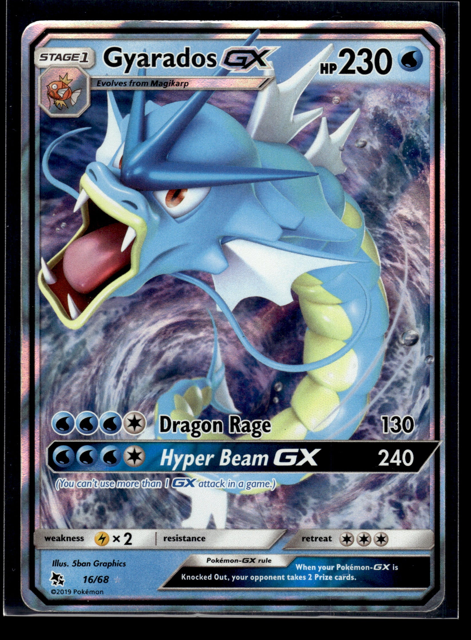 Gyarados GX #16/68 Hidden Fates MP