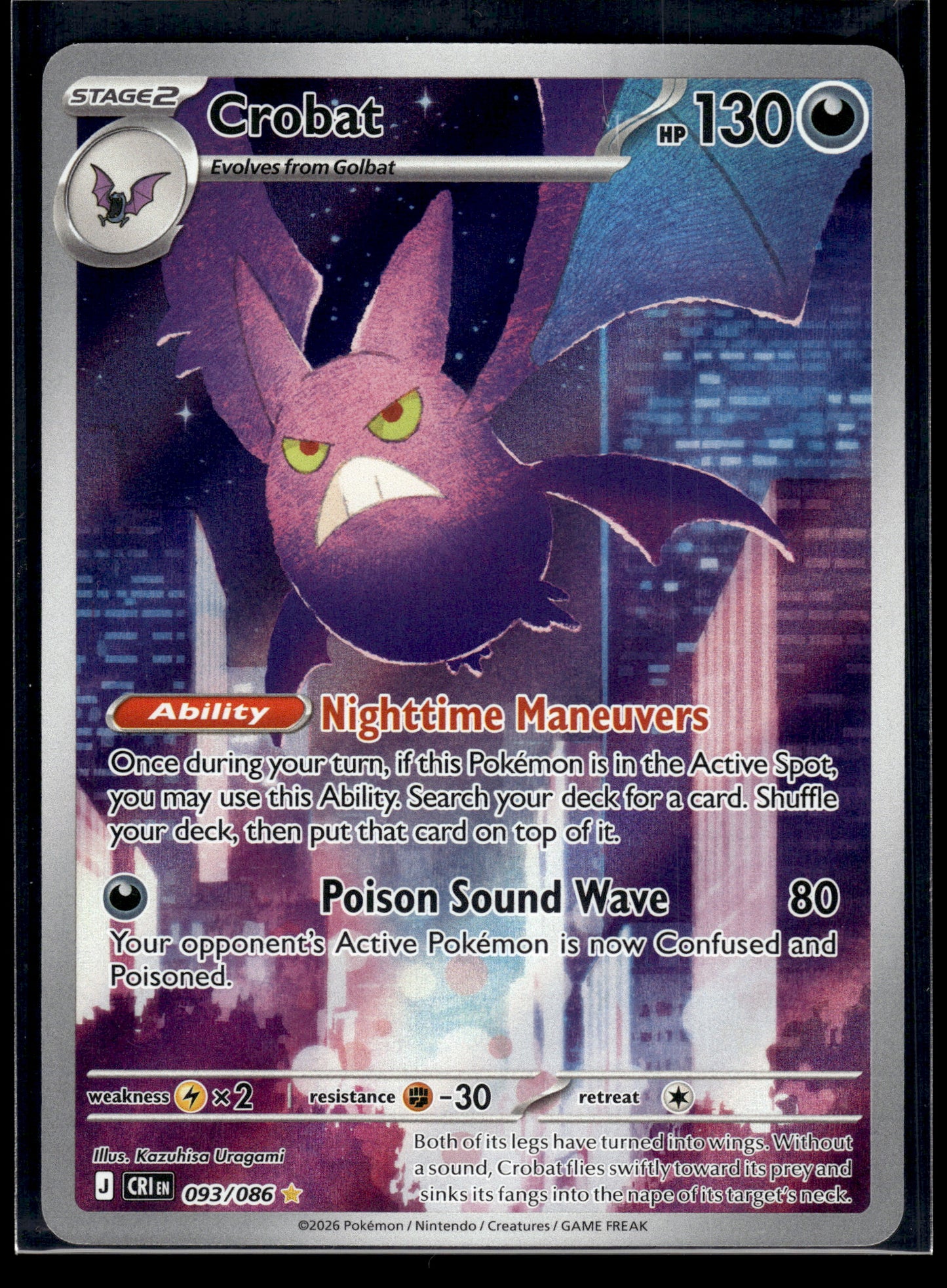 Crobat #093/086 Chaos Rising VLP