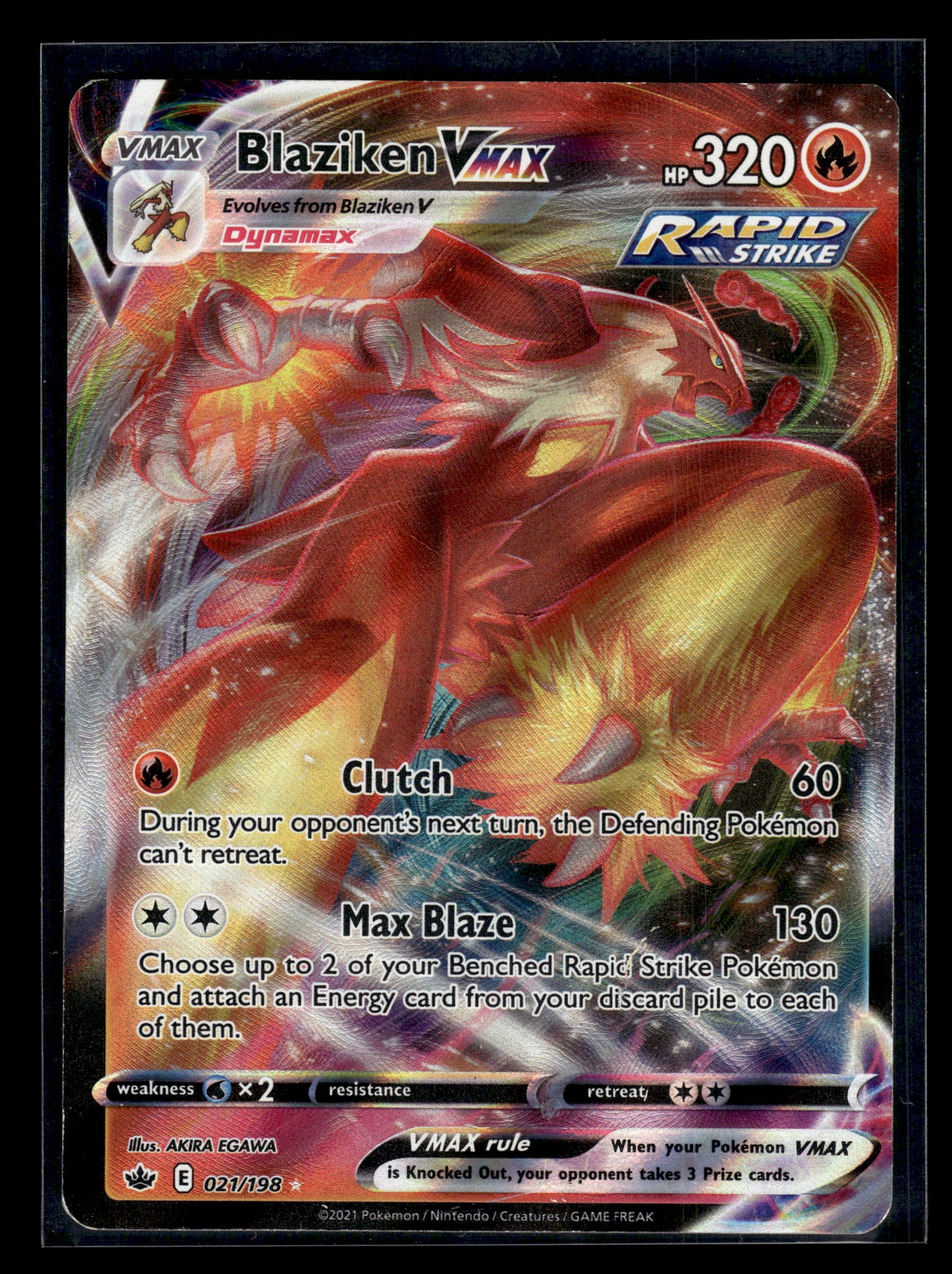 Blaziken VMAX #021/198 Chilling Reign MP