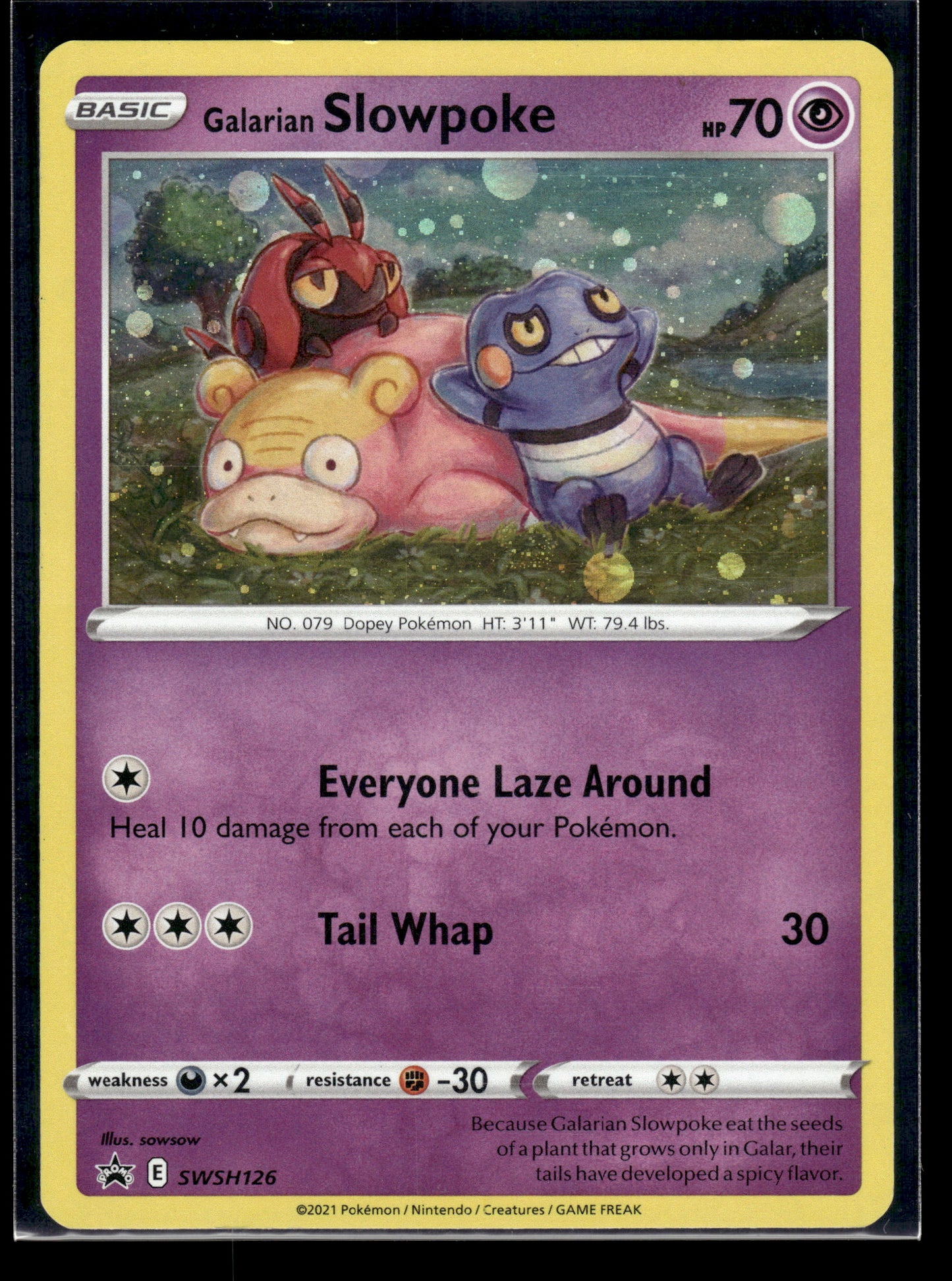 Galarian Slowpoke #SWSH126 Sword & Shield Promo Cards LP
