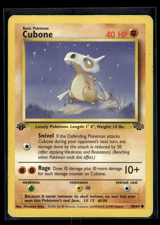 Cubone #50/64 1st Edition Jungle MP