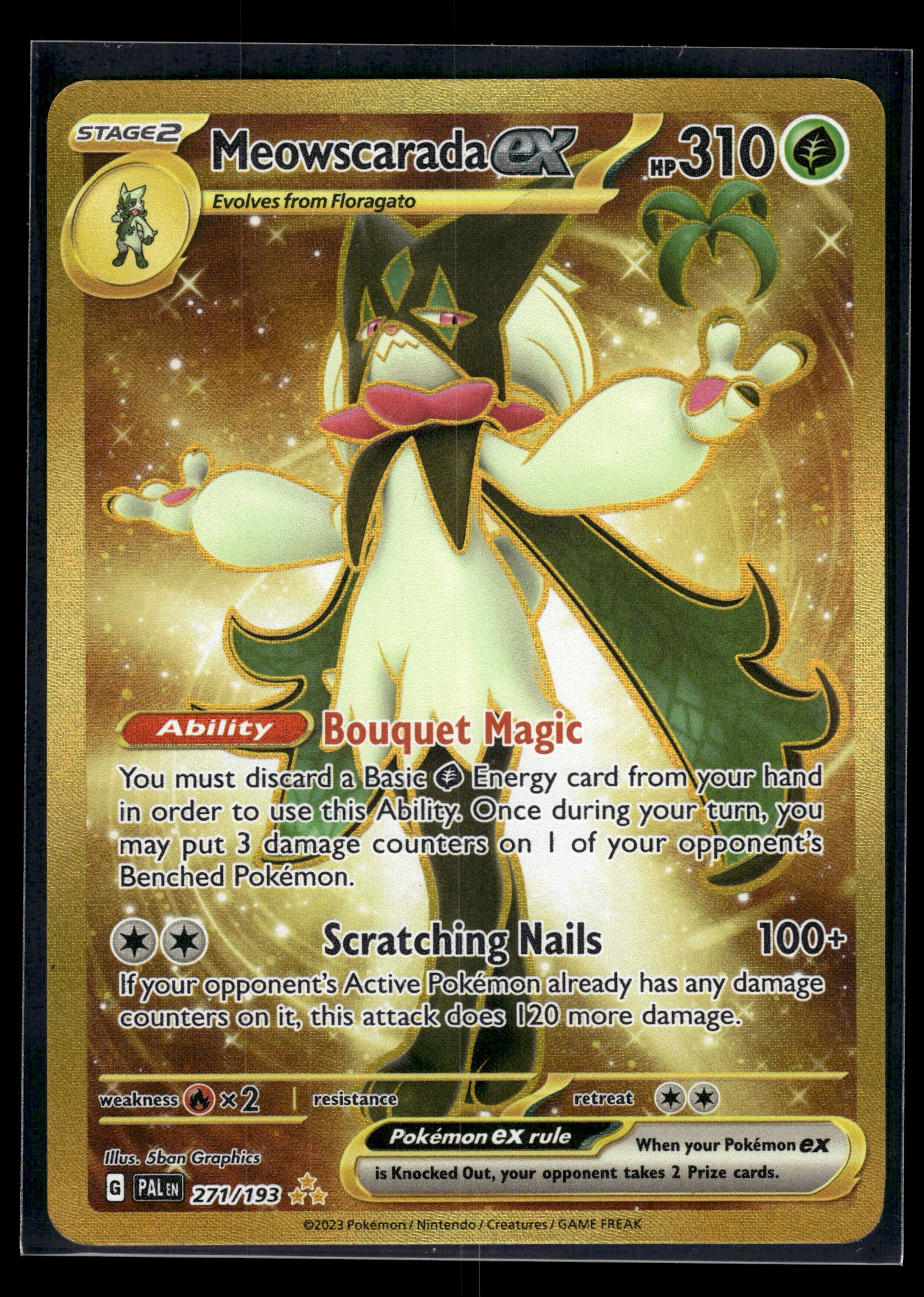 Meowscarada ex #271/193 Paldea Evolved LP