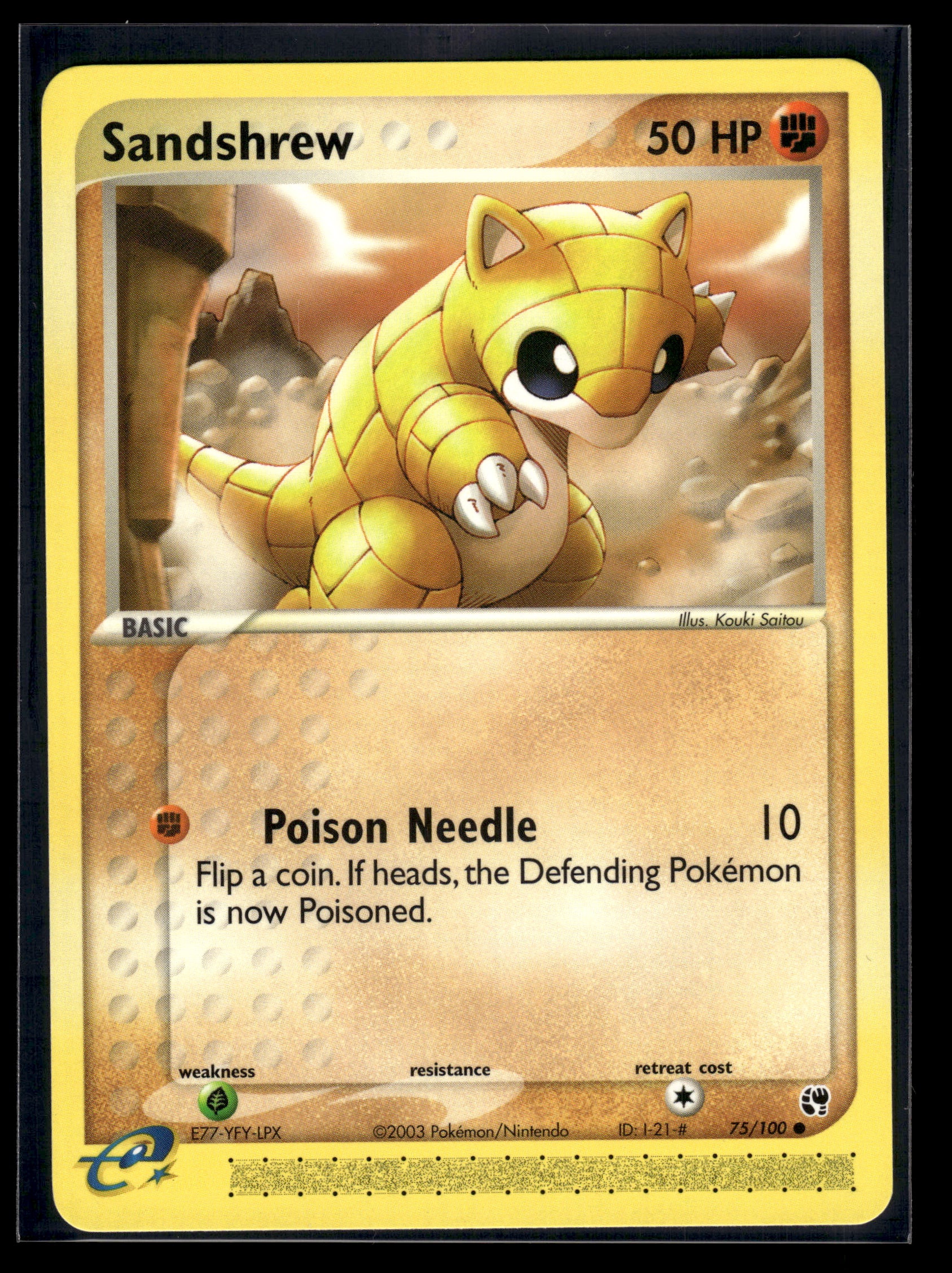 Sandshrew #75/100 Sandstorm LP
