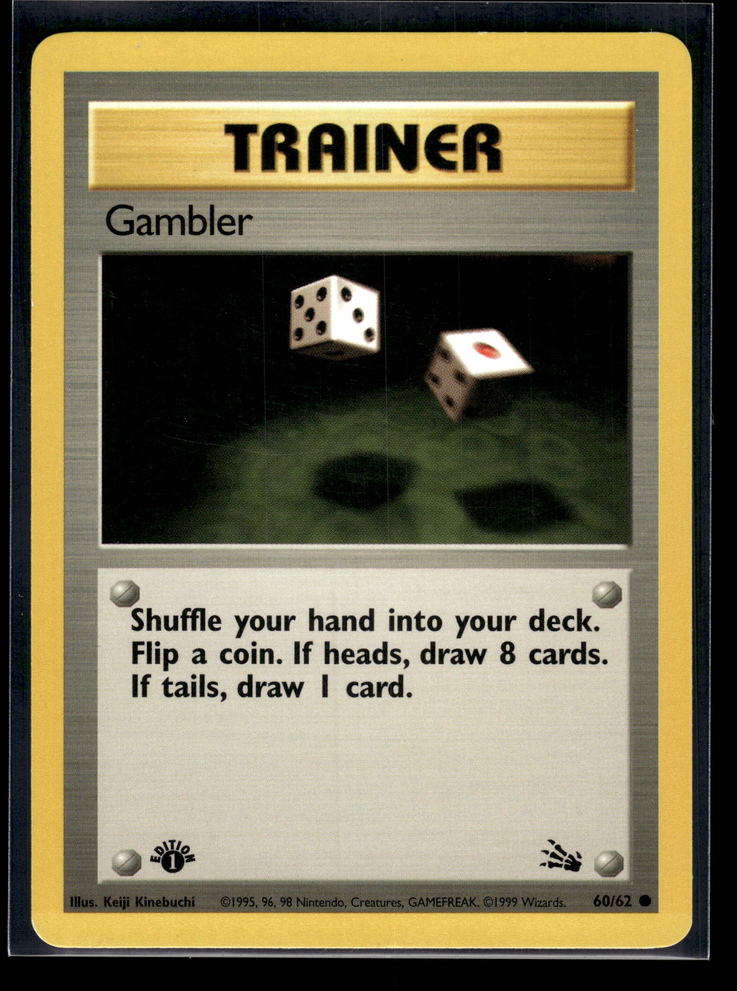 Gambler #60/62 1st Edition Fossil LP