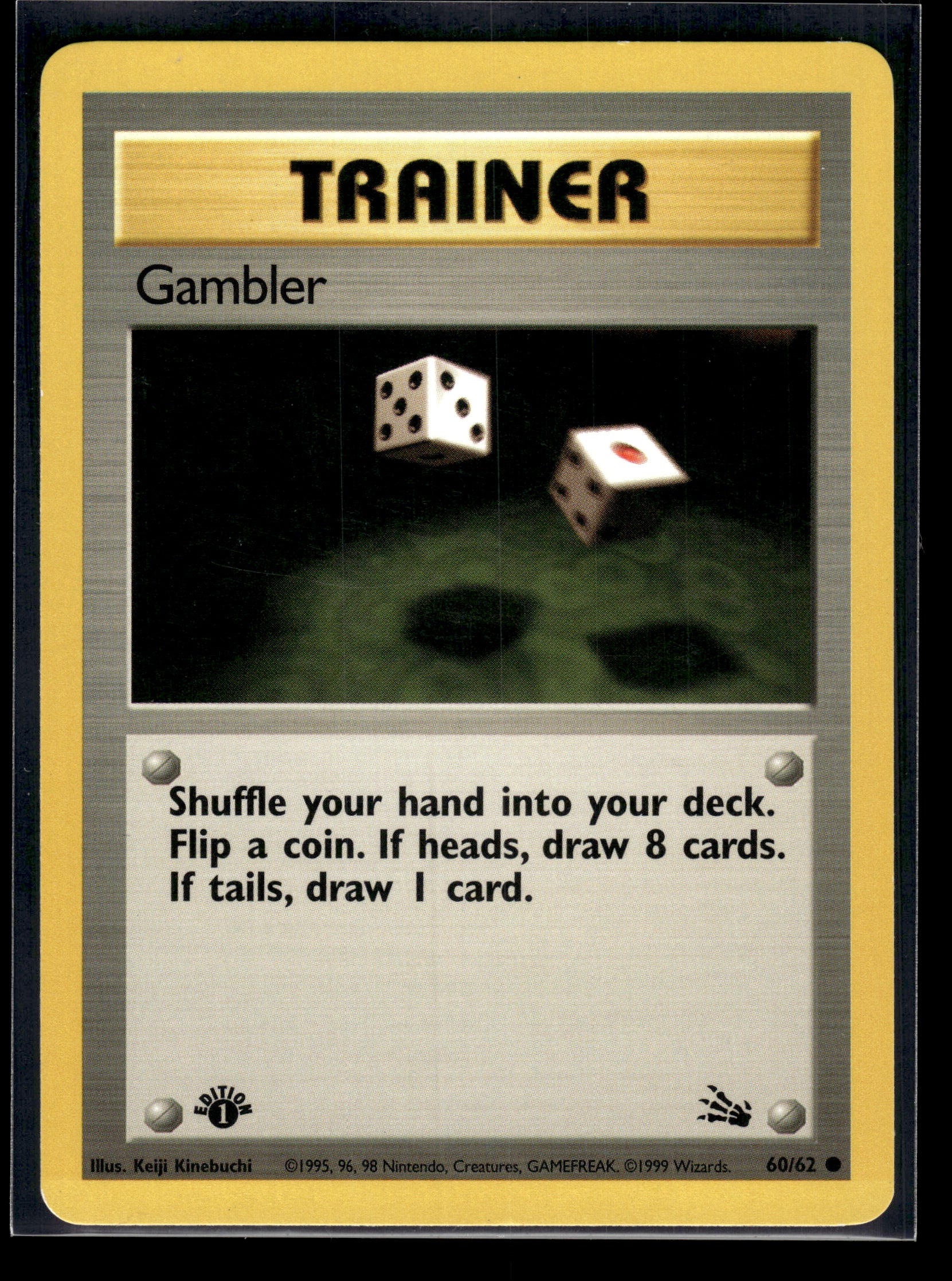 Gambler #60/62 1st Edition Fossil LP
