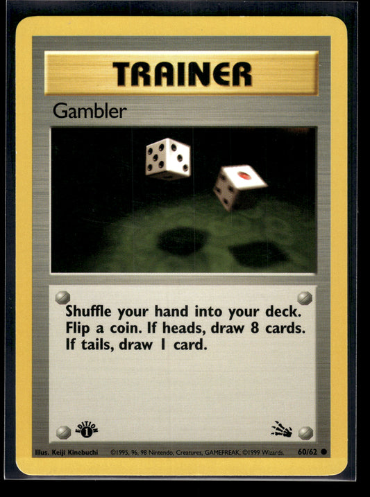 Gambler #60/62 1st Edition Fossil LP