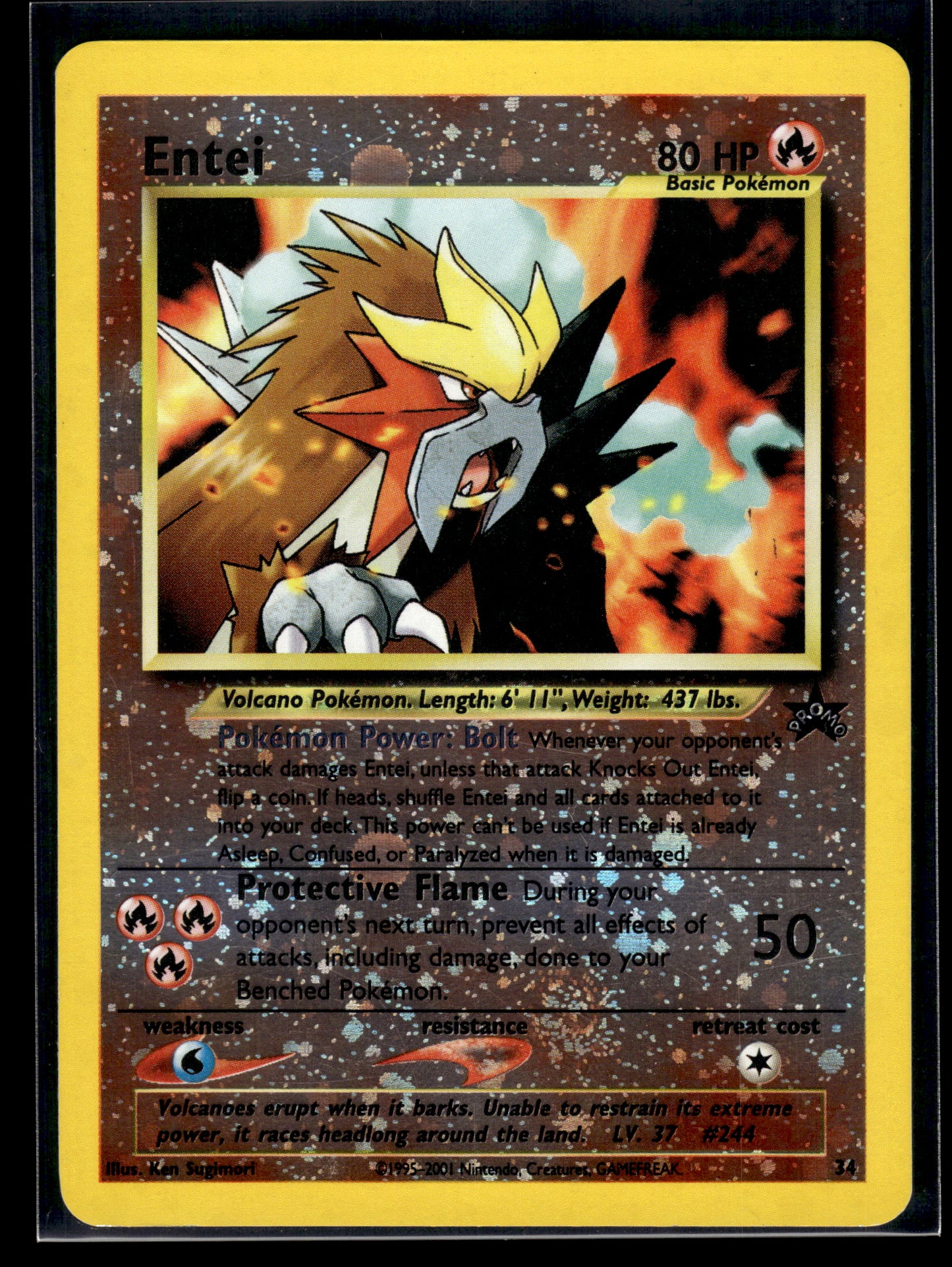 Entei #34/53 WoTC Promo LP