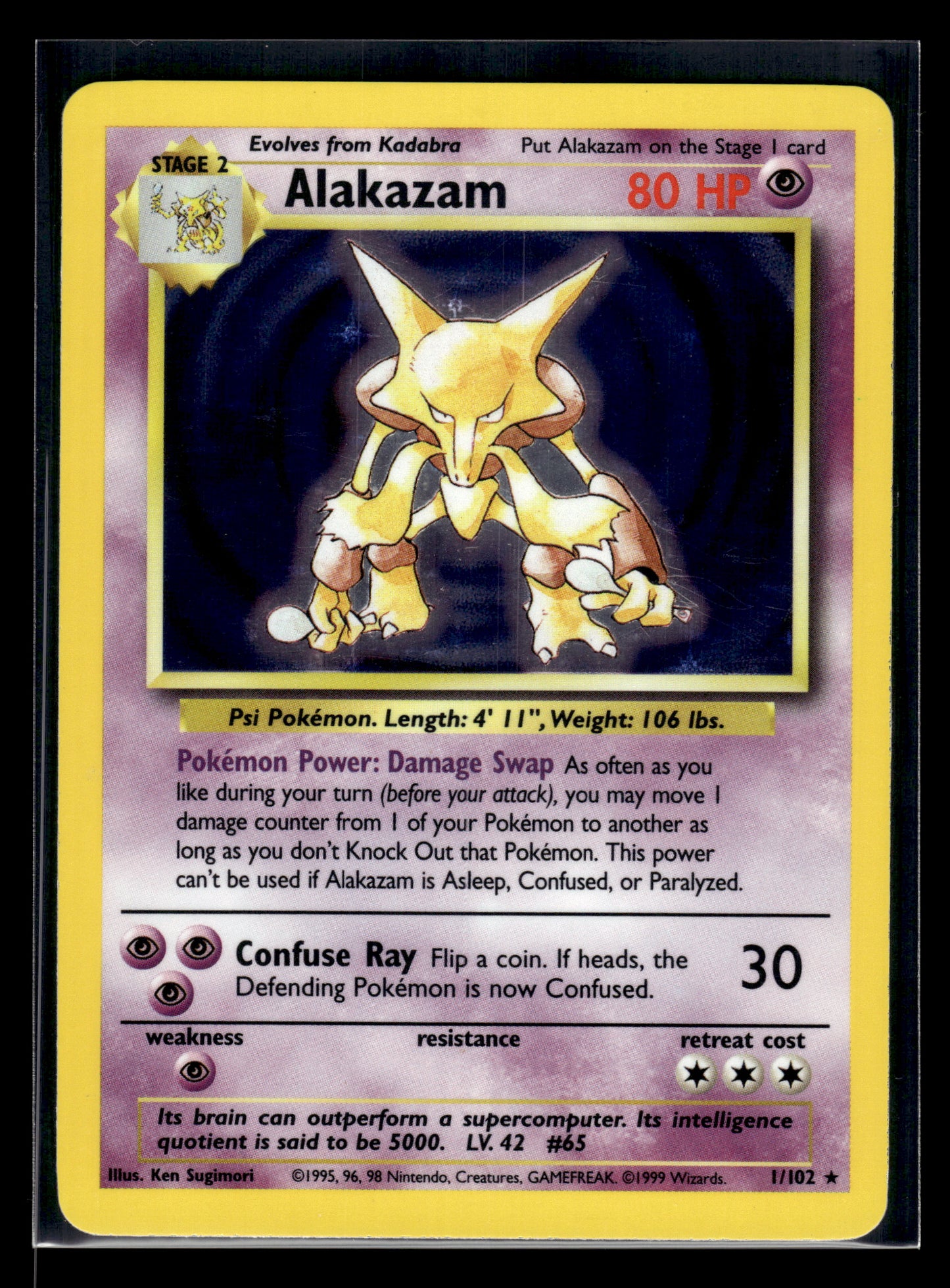 Alakazam #001/102 Base Set LP