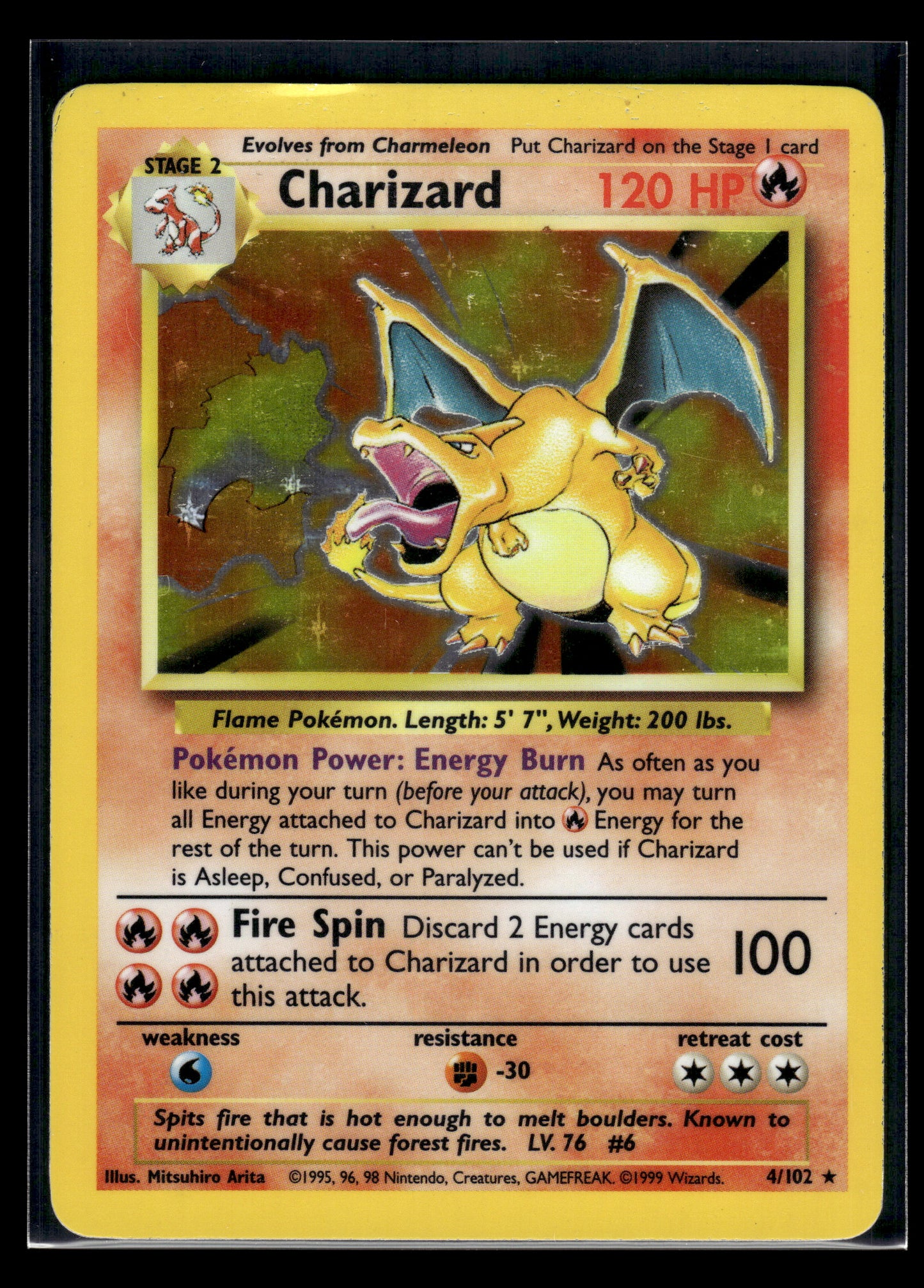 Charizard #004/102 Base Set MP