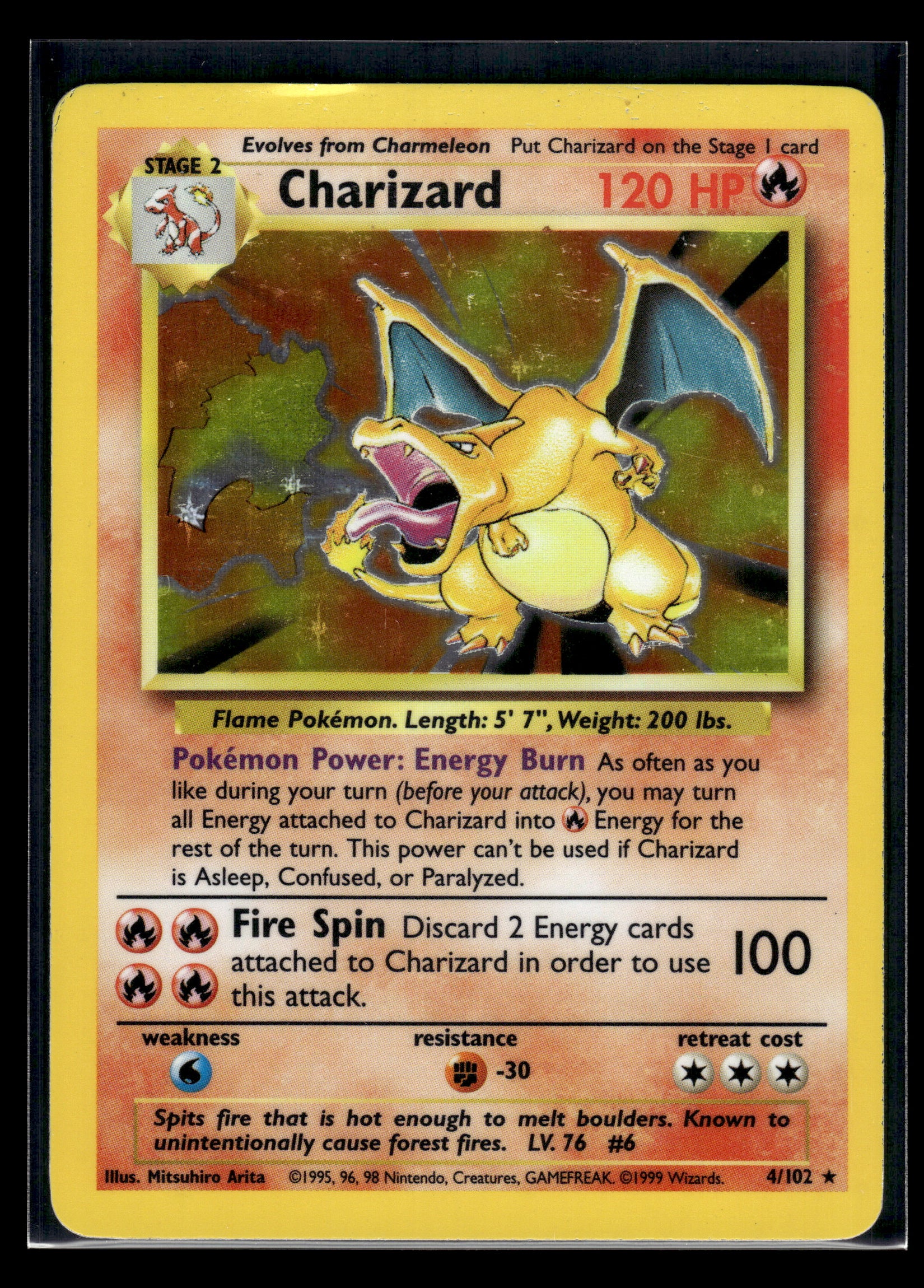 Charizard #004/102 Base Set MP