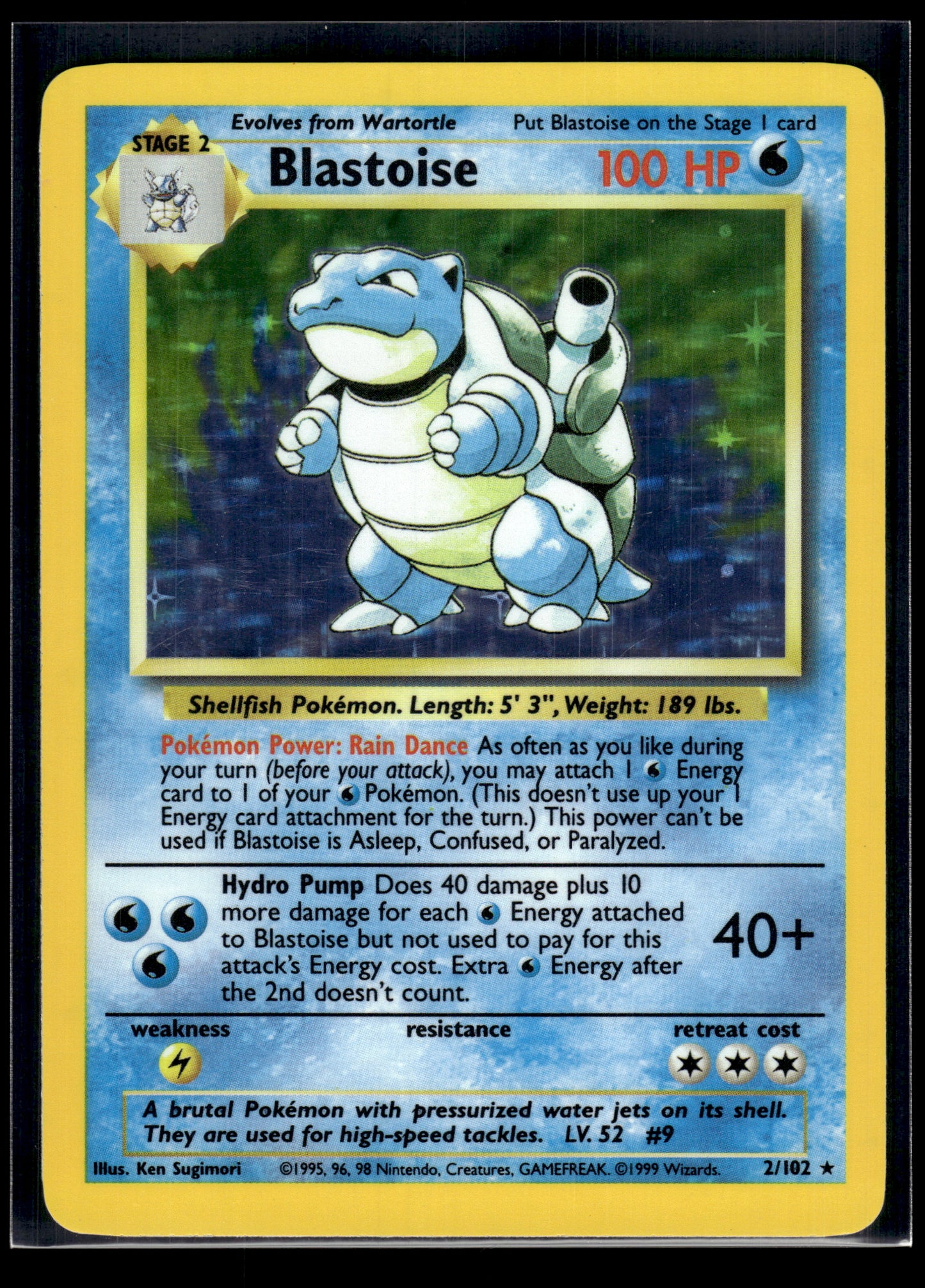 Blastoise #002/102 Base Set LP