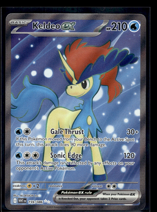 Keldeo ex #159/086 White Flare NM