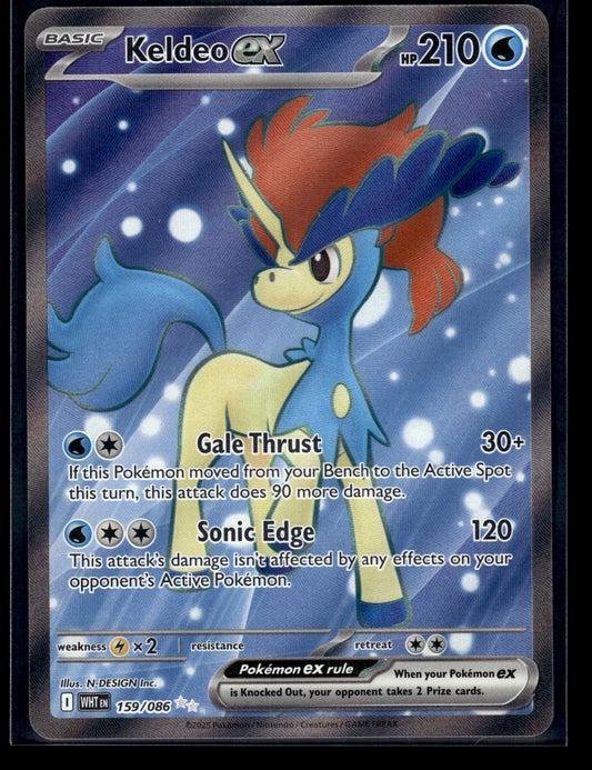 Keldeo ex #159/086 White Flare NM