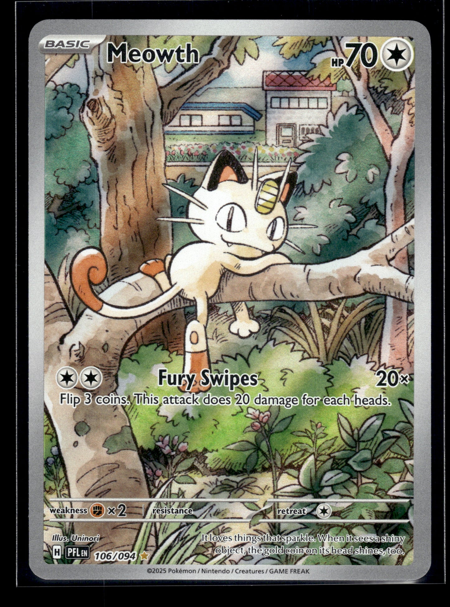 Meowth #106/094 Phantasmal Flames LP