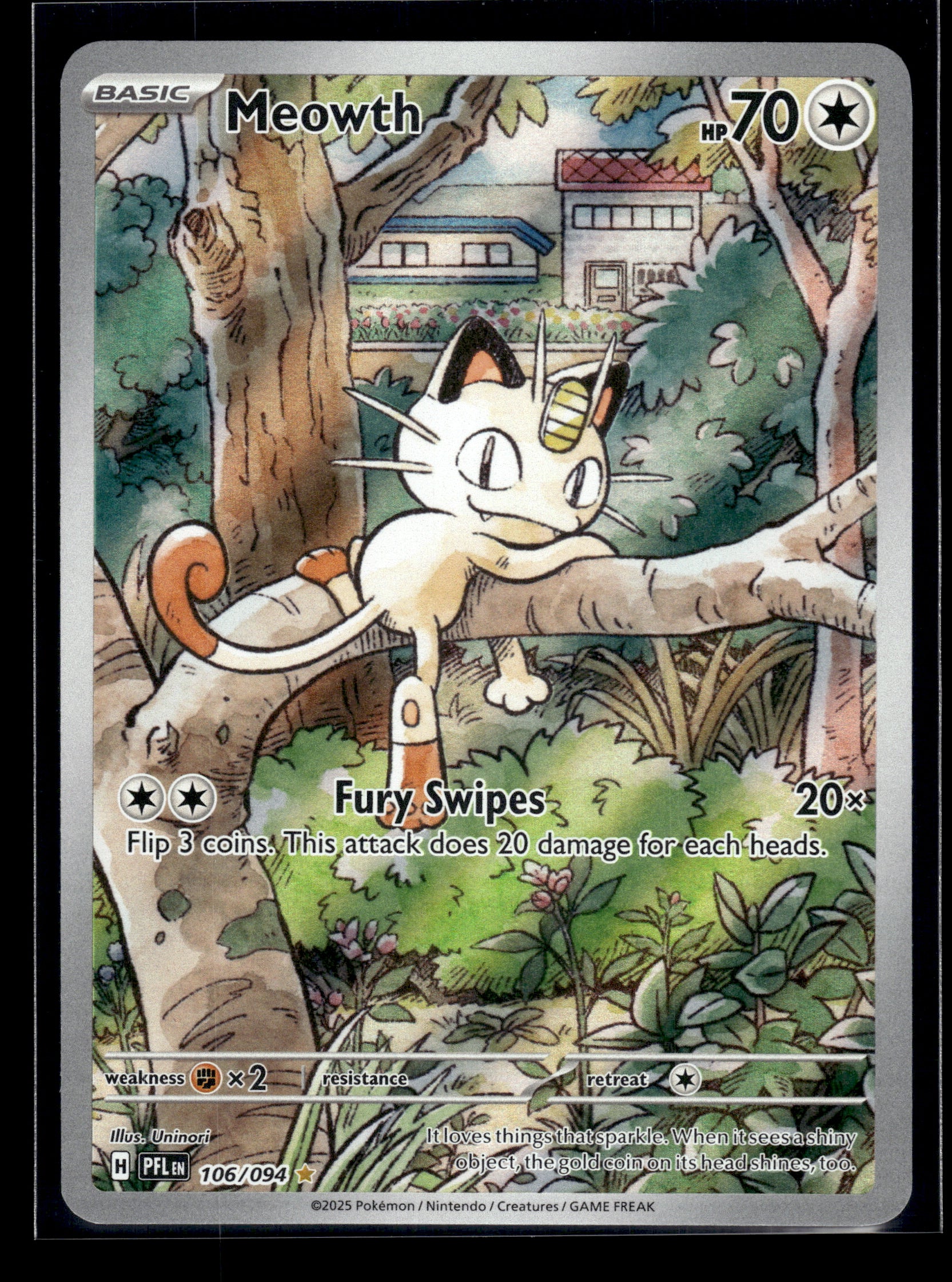 Meowth #106/094 Phantasmal Flames LP