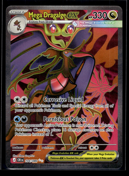 Mega Dragalge ex #104/086 Chaos Rising NM