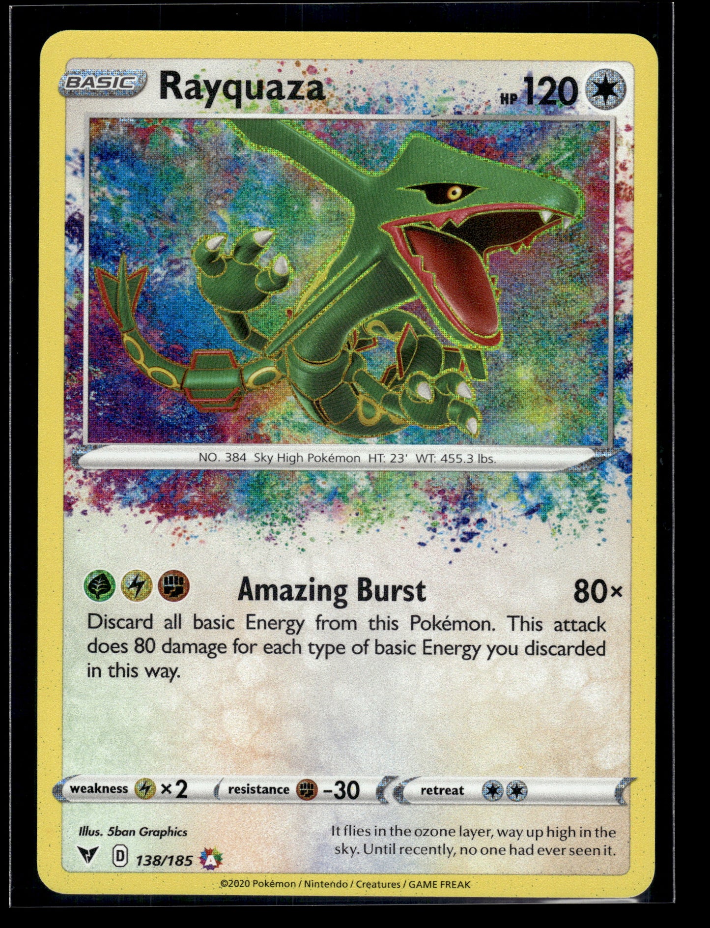Rayquaza #138/185 Vivid Voltage VLP