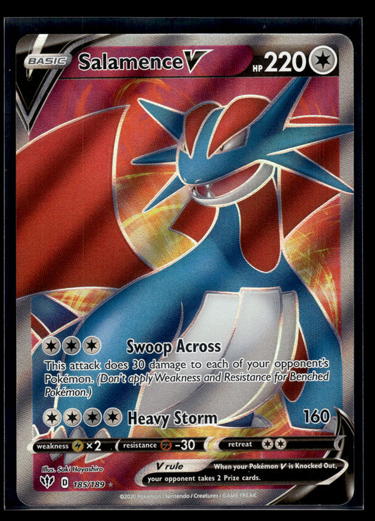 Salamence V #185/189 Darkness Ablaze VLP