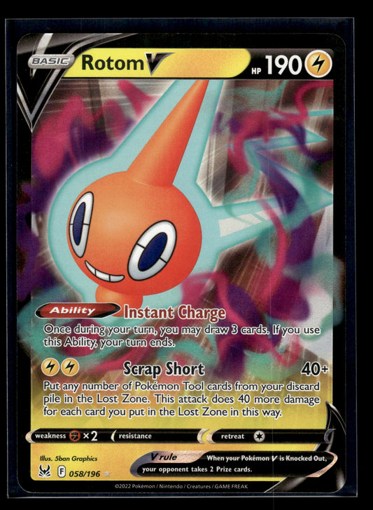 Rotom V #058/196 Lost Origin VLP