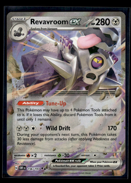 Revavroom ex #156/197 Obsidian Flames VLP