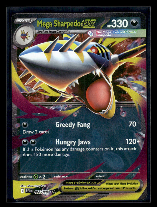Mega Sharpedo ex #061/094 Phantasmal Flames LP