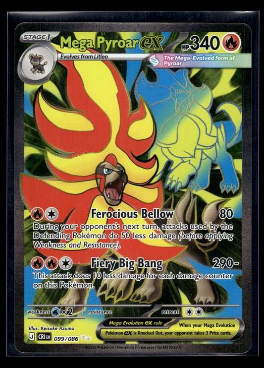 Mega Pyroar ex #099/086 Chaos Rising LP