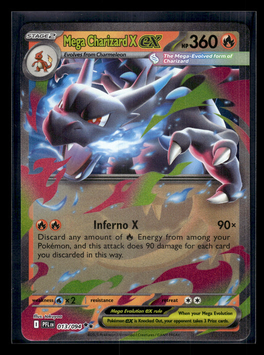 Mega Charizard X ex #013/094 Phantasmal Flames NM