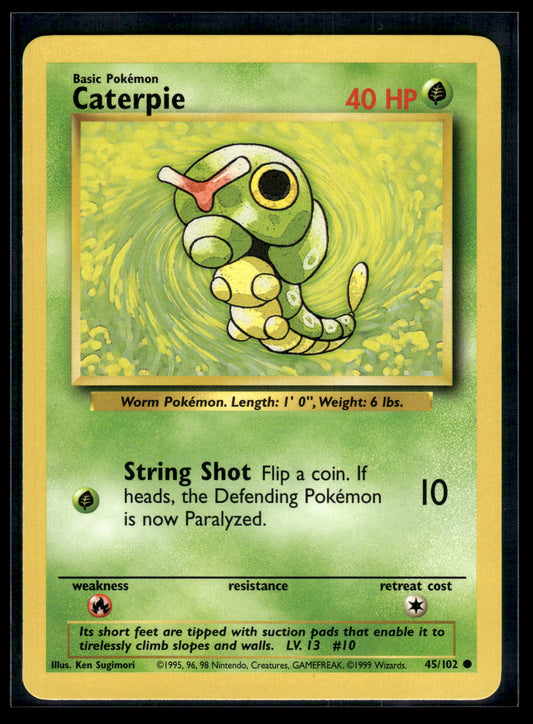 Caterpie #045/102 Base Set LP