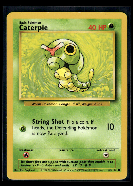 Caterpie #045/102 Base Set LP