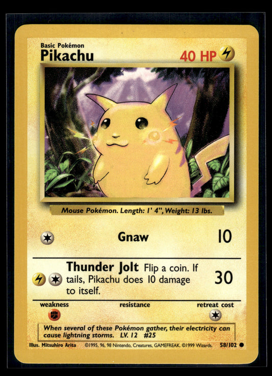 Pikachu #058/102 Base Set LP