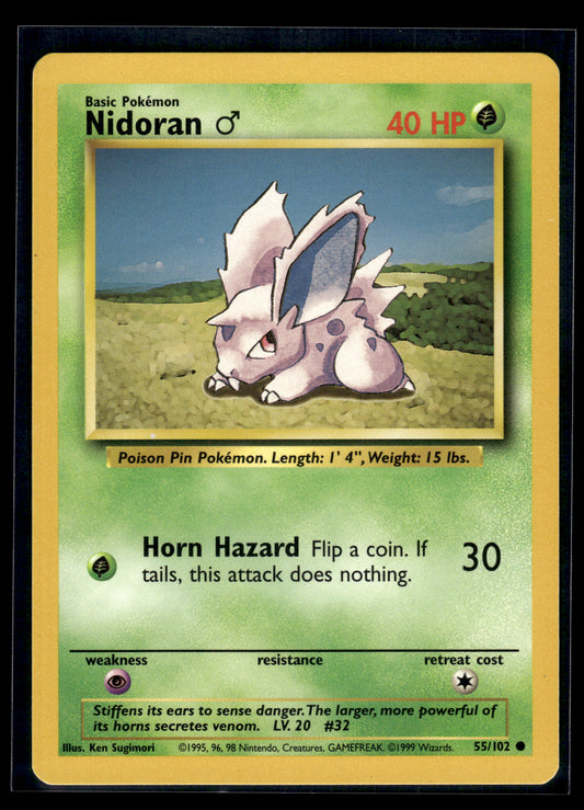 Nidoran M #055/102 Base Set LP
