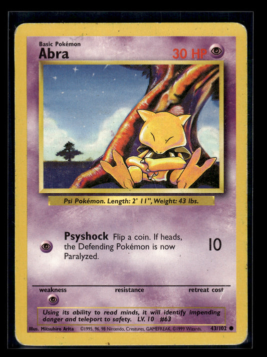 Abra #043/102 Base Set MP