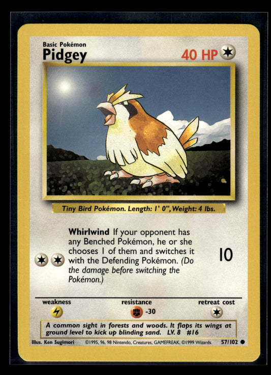 Pidgey #057/102 Base Set LP