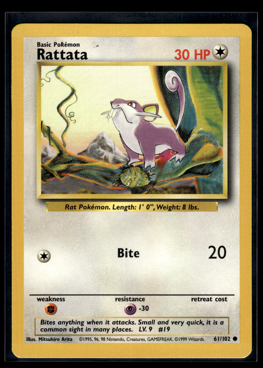 Rattata #061/102 Base Set MP