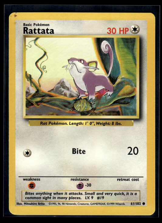 Rattata #061/102 Base Set MP