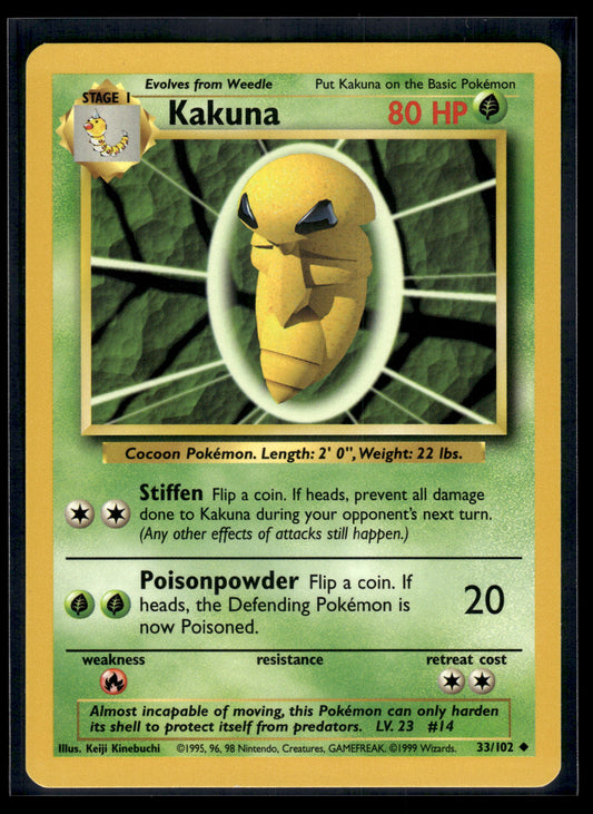 Kakuna #033/102 Base Set LP