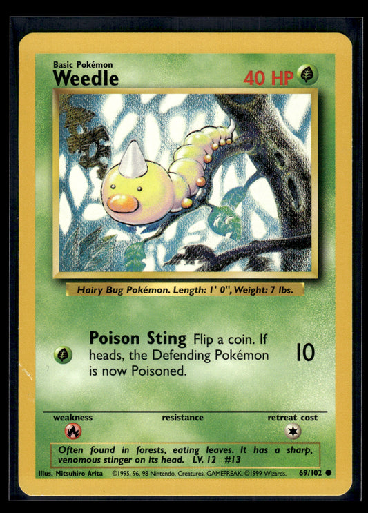 Weedle #069/102 Base Set LP