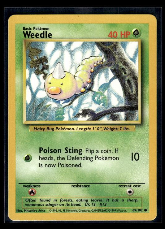 Weedle #069/102 Base Set MP