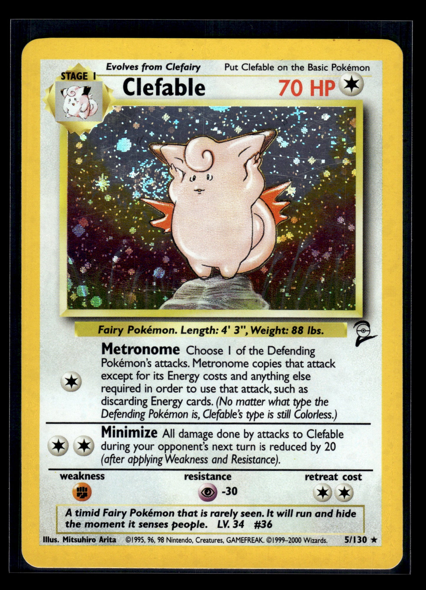 Clefable #005/130 Base Set 2 LP