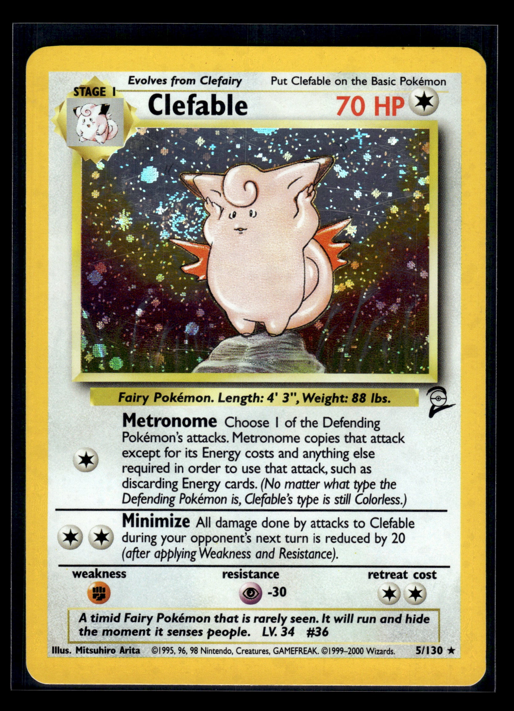 Clefable #005/130 Base Set 2 LP