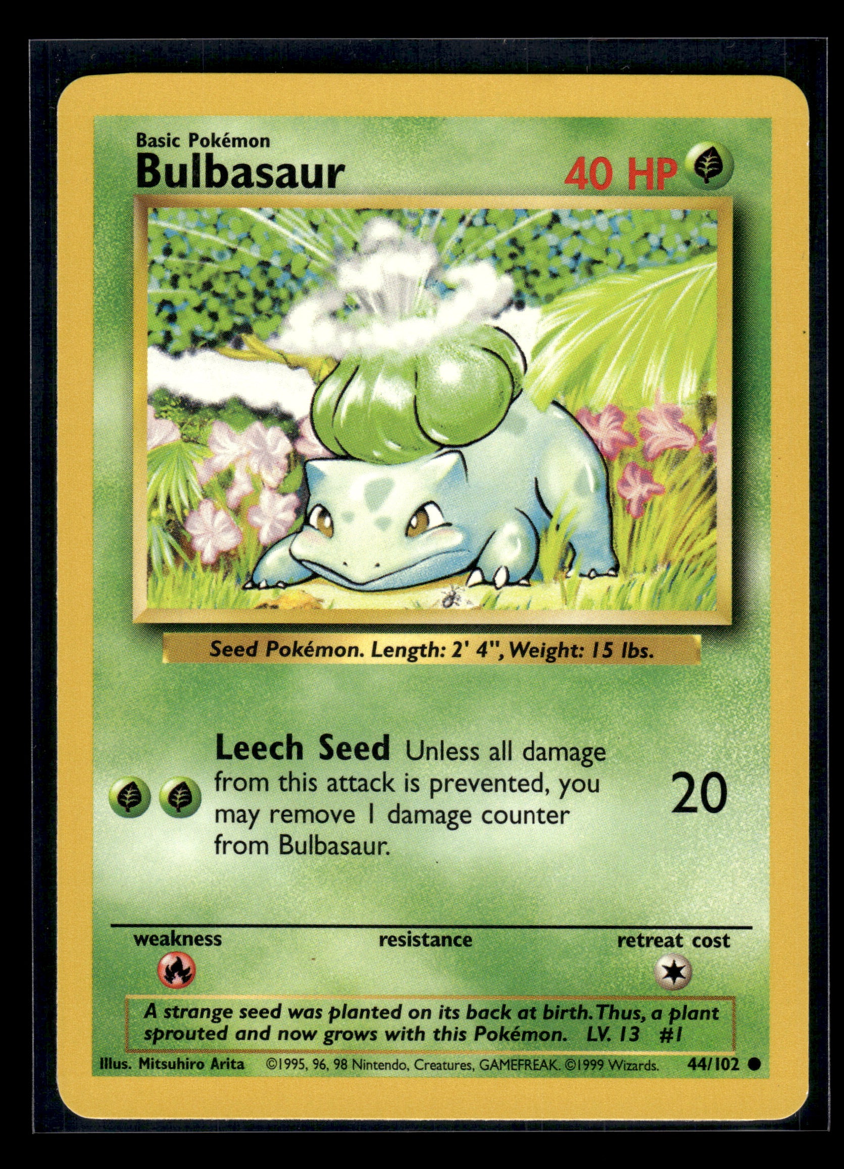 Bulbasaur #044/102 Base Set LP