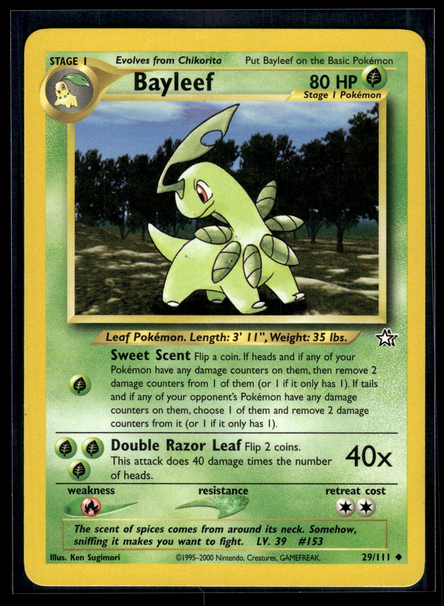 Bayleef #029/111 Neo Genesis LP