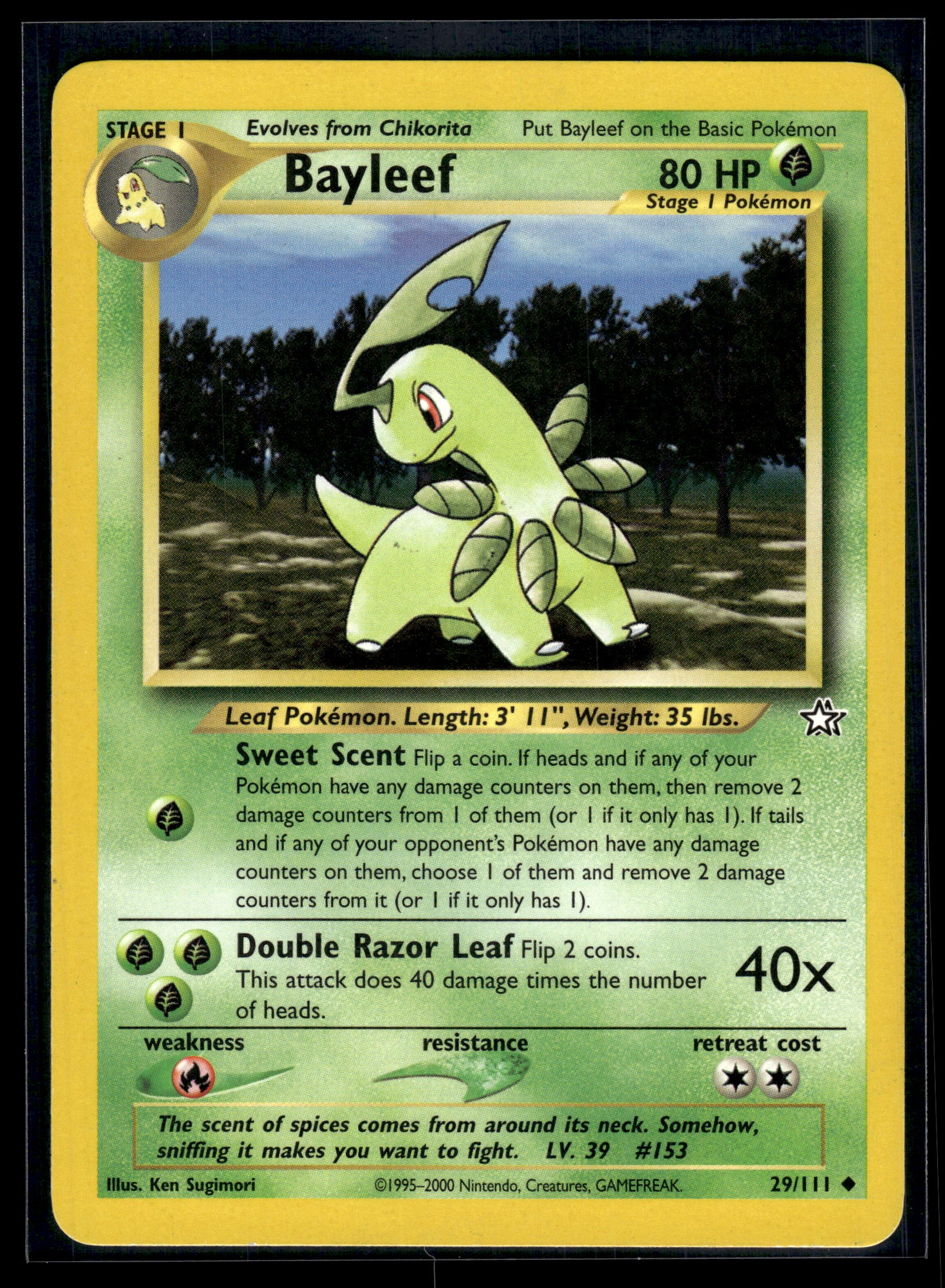 Bayleef #029/111 Neo Genesis LP