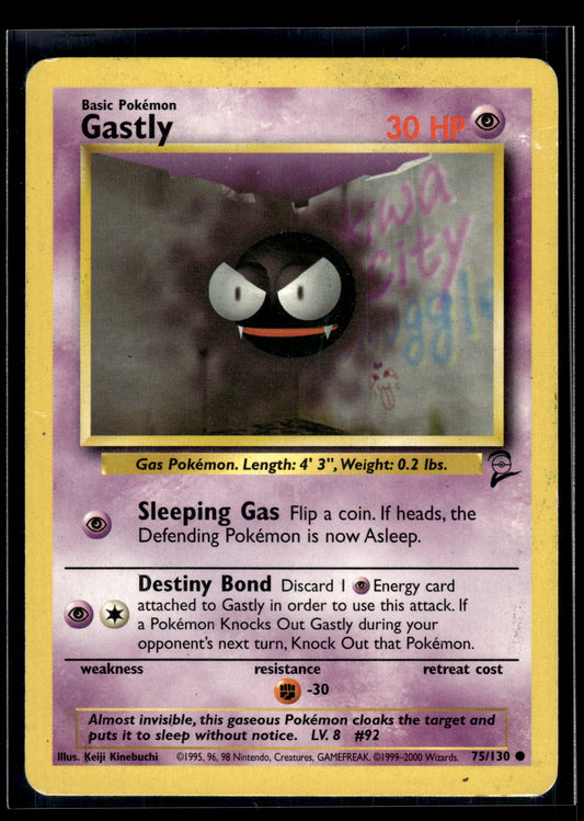 Gastly #075/130 Base Set 2 MP